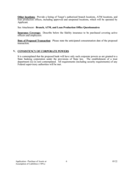 Application for Purchase of Assets or Assumption of Liabilities - Arkansas, Page 6