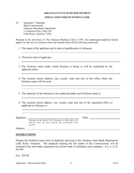 Application to Relocate Main Office - Arkansas, Page 16