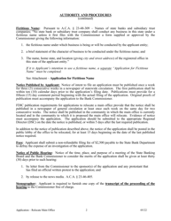 Application to Relocate Main Office - Arkansas, Page 3