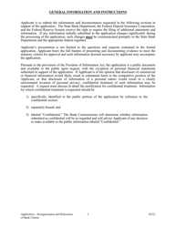 Application to Reorganize and Relocate Bank Charter - Arkansas, Page 5