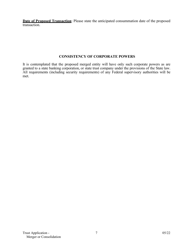 Application for Merger or Consolidation of a State-Chartered Trust Company - Arkansas, Page 7