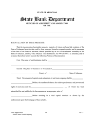 Application for Proposed State Trust Company - Arkansas, Page 15