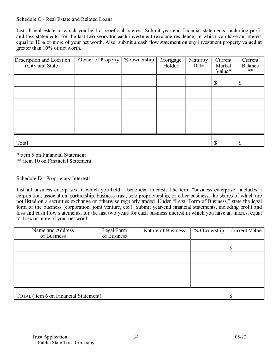 Application for Proposed State Trust Company - Arkansas, Page 34