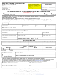 Document preview: Form 79-012A(2) Inedible Kitchen Grease Transporter Registration Application - Commercial Use - California