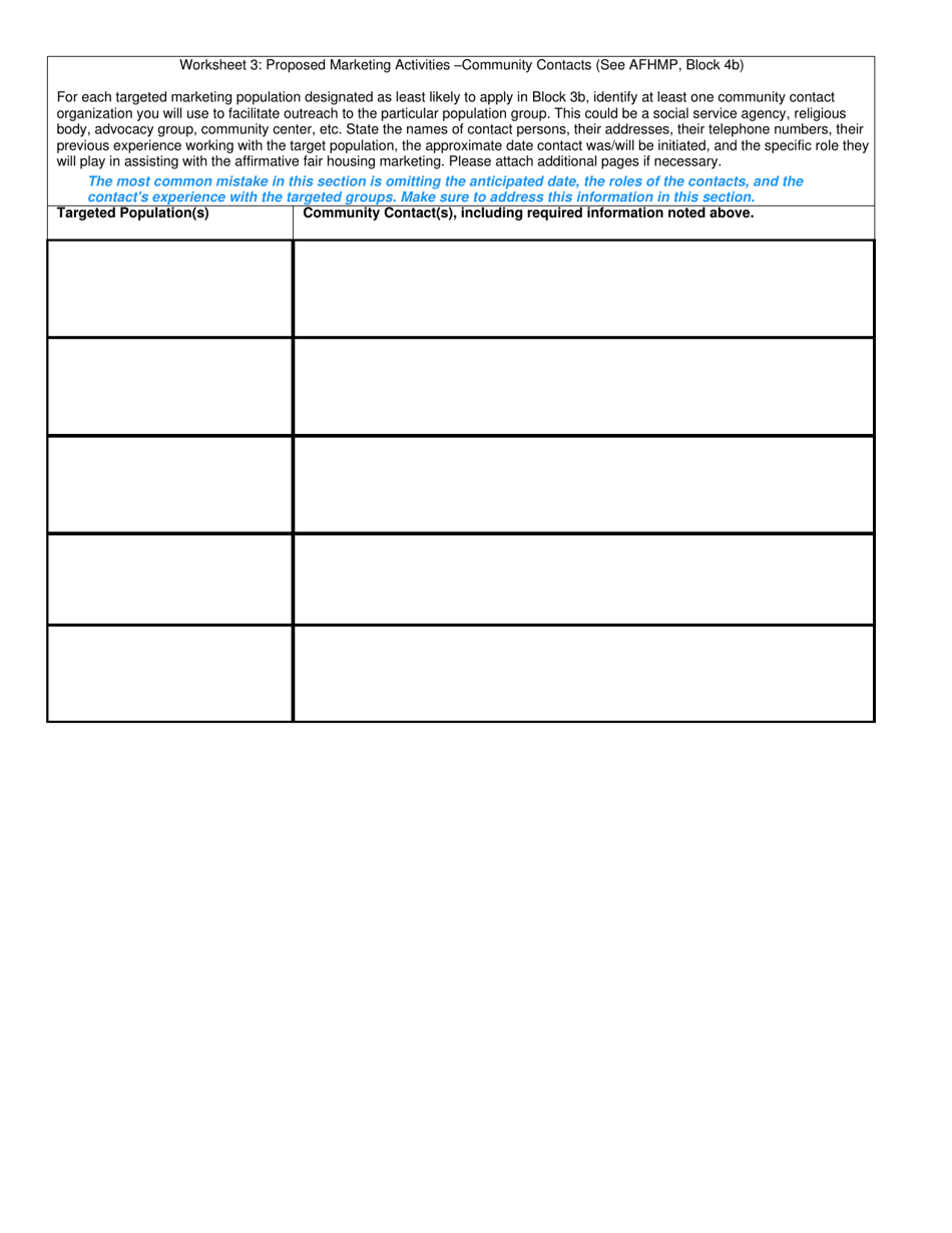 Download Instructions for Form HUD-935.2A Affirmative Fair Housing ...