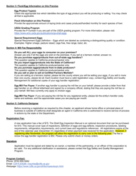 Form 517-004A Egg Handler and Producer Registration Form - California, Page 2