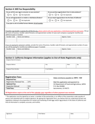 Form 517-004A Egg Handler and Producer Registration Form - California, Page 4