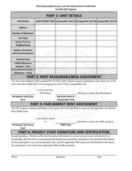 Document preview: Rent Reasonablenessness and Fair Market Rent Certification - Emergency Solutions Grants Program - California