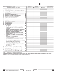 Form FTB737 California Rdp Adjustments Worksheet - Recalculated Federal Adjusted Gross Income - California, Page 10