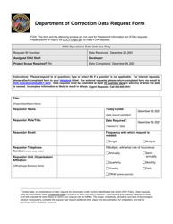 Document preview: Data Request Form - Connecticut