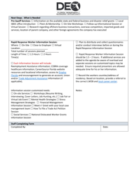 Rapid Response - Employer Research &amp; Initial Contact Form - Florida, Page 6