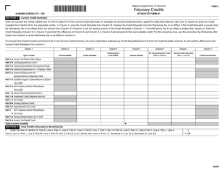 Form 41 Schedule FC Fiduciary Credits - Alabama, Page 5