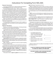 Form NOL-85A Application of Net Operating Loss Carryback or Carryforward - Alabama, Page 3