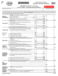 Form 40 Schedule A, B, DC - Alabama