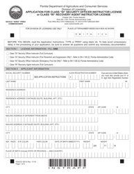 Form FDACS-16014 Application for Class &quot;di&quot; Security Officer Instructor License and Class &quot;ri&quot; Recovery Agent Instructor License - Florida, Page 7