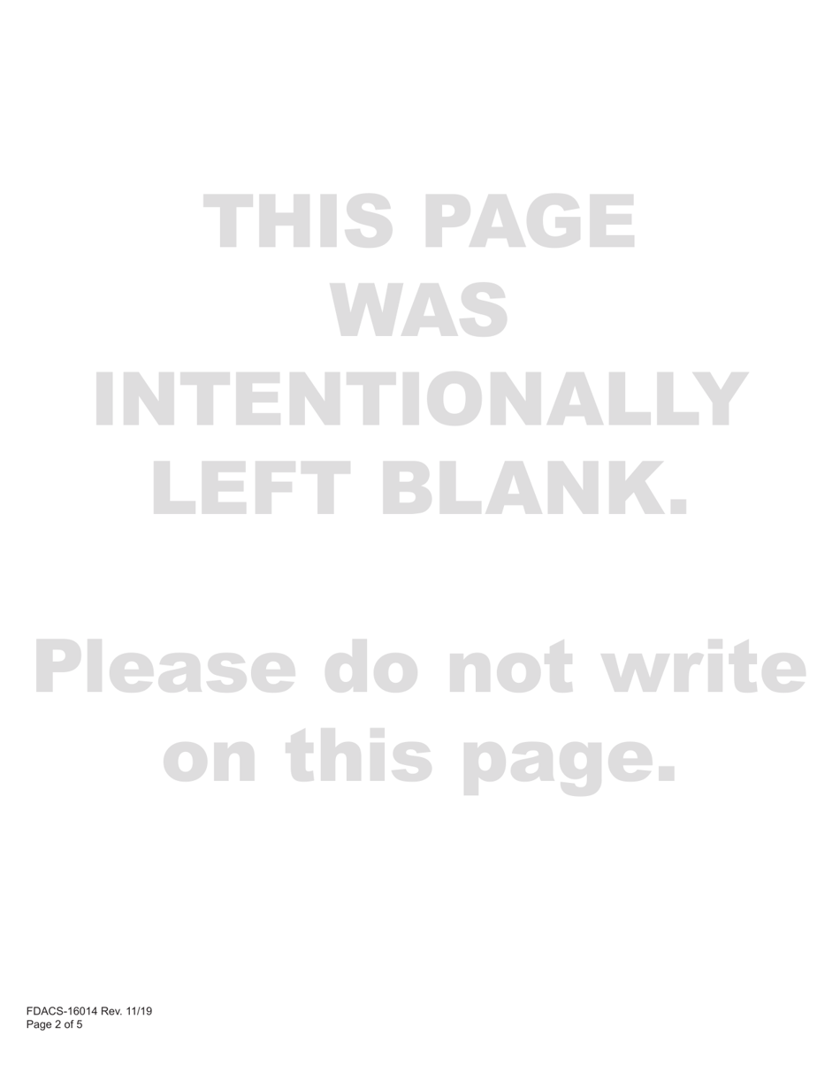 Form FDACS-16014 Application for Class di Security Officer Instructor License and Class ri Recovery Agent Instructor License - Florida, Page 8