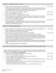 Form FDACS-16020 Application for Class &quot;k&quot; Firearms Instructor License - Florida, Page 10