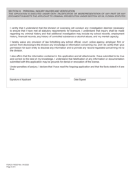 Form FDACS-16020 Application for Class &quot;k&quot; Firearms Instructor License - Florida, Page 11