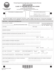 Form FDACS-16020 Application for Class &quot;k&quot; Firearms Instructor License - Florida, Page 7