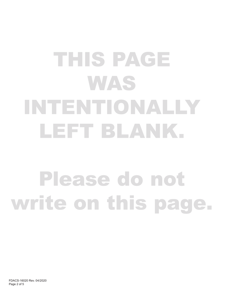 Form FDACS-16020 Application for Class k Firearms Instructor License - Florida, Page 8