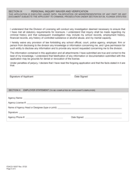 Form FDACS-16007 Application for Class &quot;d&quot; Security Officer License - Florida, Page 11