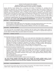 Form FDACS-16007 Application for Class &quot;d&quot; Security Officer License - Florida, Page 3