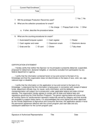 Form FDACS-01951 School Nutrition Programs Application - Florida, Page 11