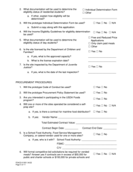 Form FDACS-01951 School Nutrition Programs Application - Florida, Page 5