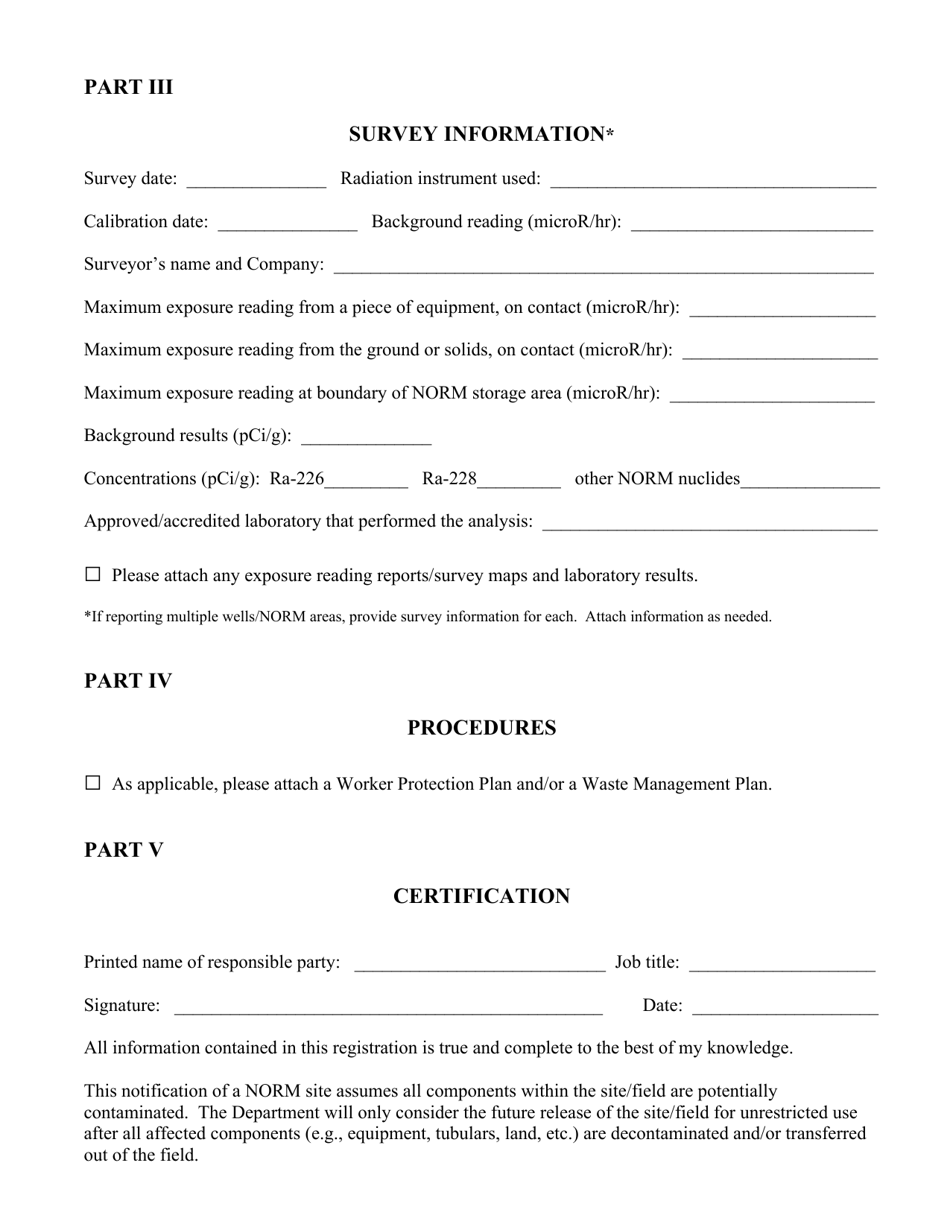 Notification of a Norm Facility Form Regarding General Licensure - Arkansas, Page 3