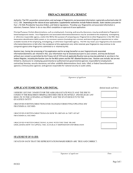 Health Facility Services Background Check Application - Arkansas, Page 3