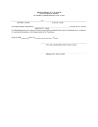 School Change of Status Application - Arkansas, Page 3