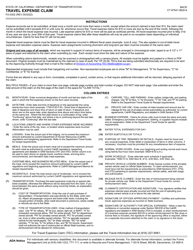 Form FA-0302 Travel Expense Claim - California, Page 2