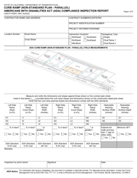 Form CEM-5773NSPL Curb Ramp (Non-standard Plan - Parallel) Americans With Disabilities Act (Ada) Compliance Inspection Report - California, Page 3