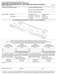 Form CEM-5773NSPL Curb Ramp (Non-standard Plan - Parallel) Americans With Disabilities Act (Ada) Compliance Inspection Report - California, Page 4