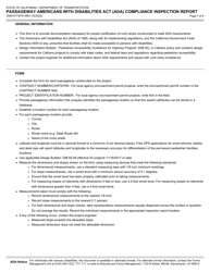 Form CEM-5773PW &quot;Passageway Americans With Disabilities Act (Ada) Compliance Inspection Report&quot; - California, Page 7