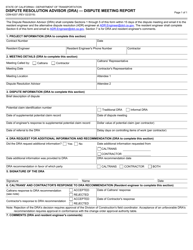 Document preview: Form CEM-6207 Dispute Resolution Advisor (Dra) - Dispute Meeting Report - California