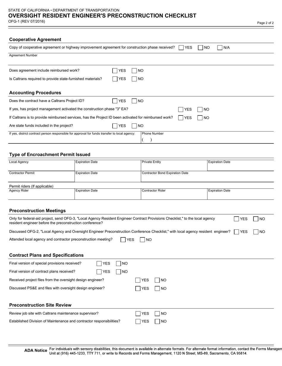 Form OFG-1 - Fill Out, Sign Online and Download Fillable PDF ...