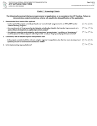 Form LAPG25-U Active Transportation Program Application Form - California, Page 15