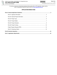 Form LAPG25-U Active Transportation Program Application Form - California, Page 2