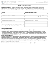 Form LAPG25-U Active Transportation Program Application Form - California, Page 3