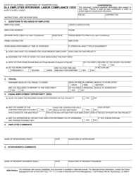 Document preview: Form LAPM16-N Dla Employee Interview: Labor Compliance/Eeo - California