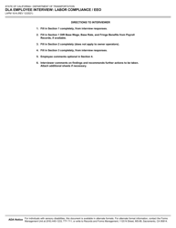 Form LAPM16-N Dla Employee Interview: Labor Compliance/Eeo - California, Page 2
