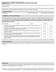 Document preview: Form ADM-3025 Commercially Useful Function (Cuf) Certification Form - California