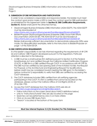 K Form 15 Notice to Bidders/Proposers - Disadvantaged Business Enterprise (Dbe) Program and Dbe Participation Goal - California, Page 3