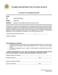 Document preview: Form FDDJ1306 Attachment 3 Interoffice Memorandum - Florida