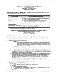 Form DBPR BAR3 Application for Reexamination - Florida