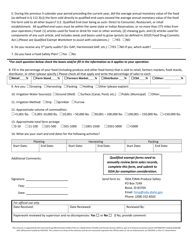 Fsma Produce Safety Verification Form - Idaho, Page 2