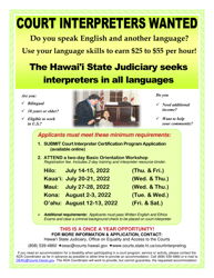 Basic Orientation Workshop Registration Form - Hawaii