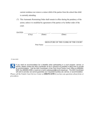 Form 1F-P-2039 Complaint for Divorce; Automatic Restraining Order; Summons to Answer Complaint - Hawaii, Page 6