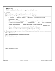 Form 1F-P-1056 Proposed Divorce Decree Without Minor and/or Dependent Child(Ren) - Hawaii, Page 3